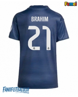 Real Madrid Brahim Diaz #21 Tricou Fotbal Replică 2025-26 Femei Deplasare